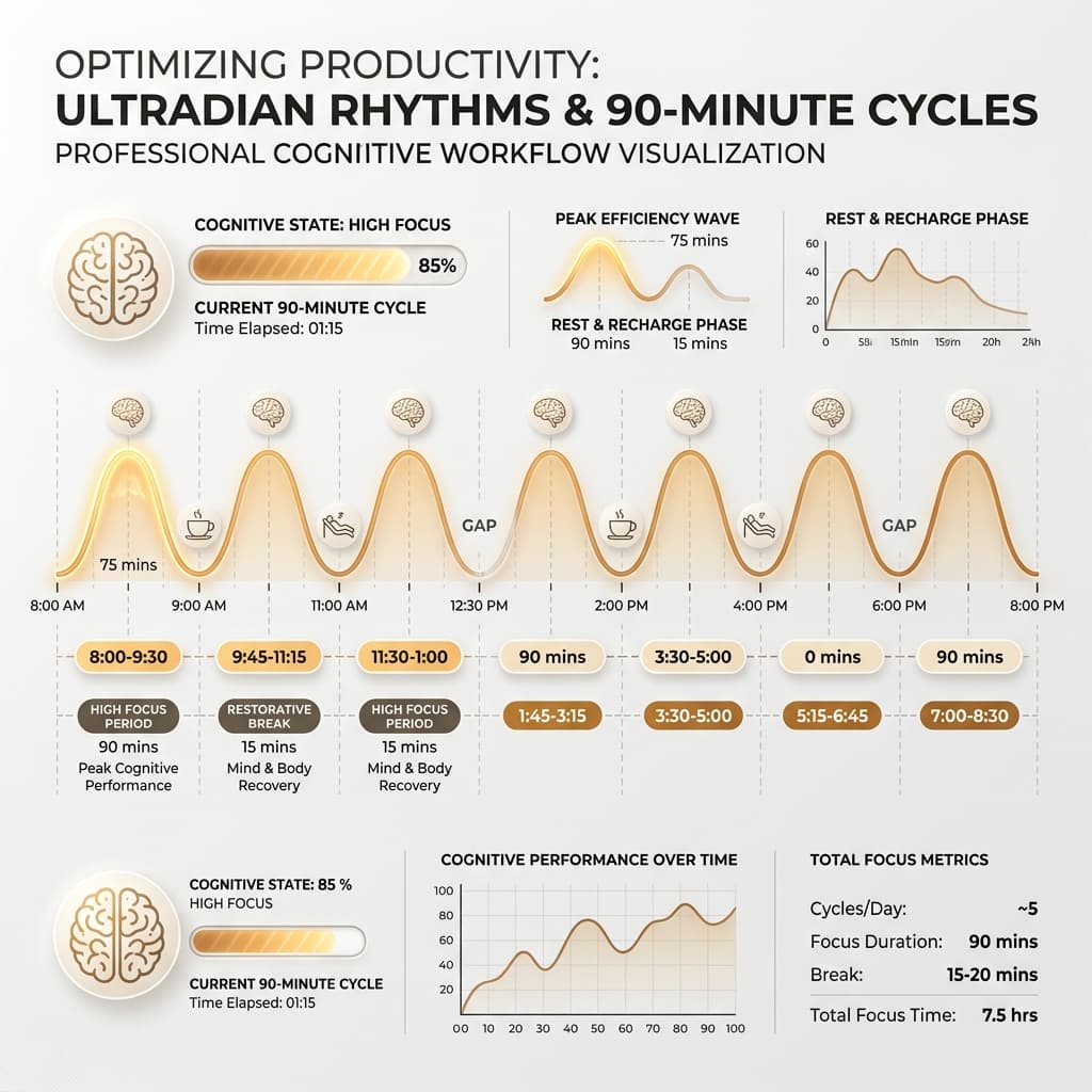 Ultradian Cycles: How to Structure 90-Minute Deep Focus Sessions