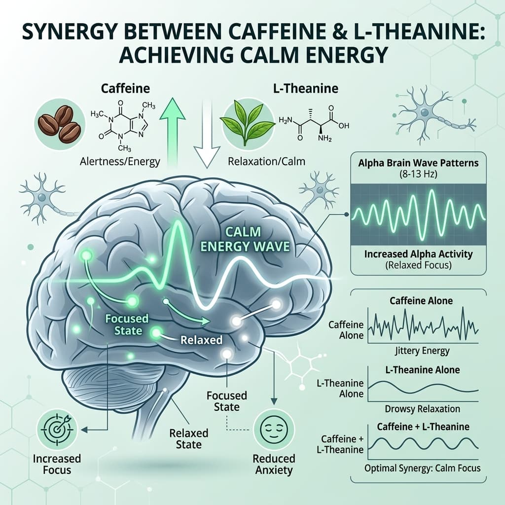 L-Theanine: The Master Brake Against Caffeine Overexcitation
