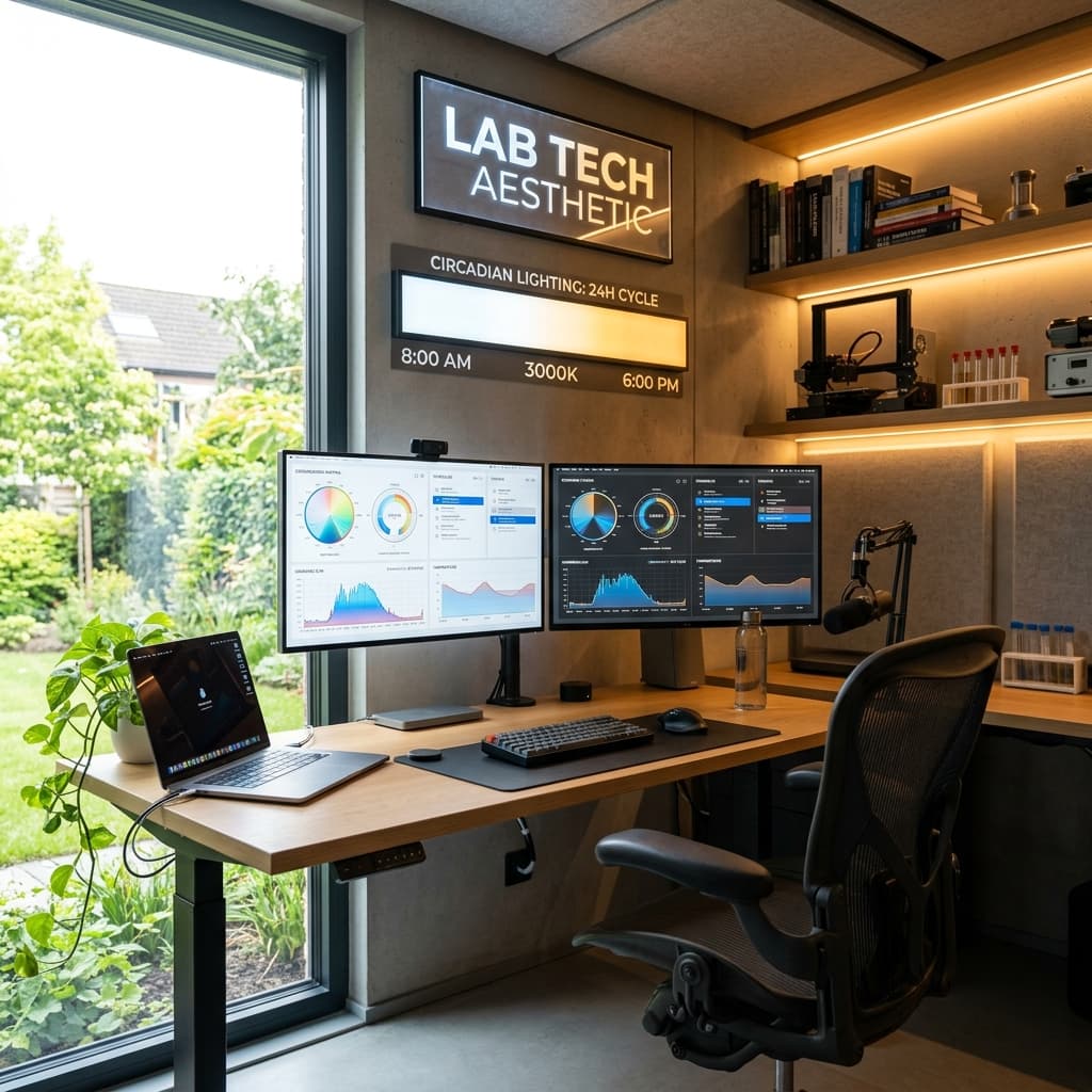 Home Office Lighting Design: Synchrony with the Solar Cycle